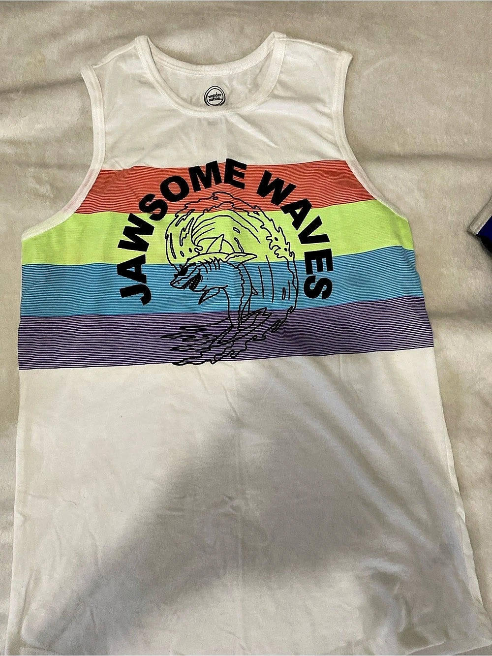 Wonder Nation Color Block Graphic Tank Top